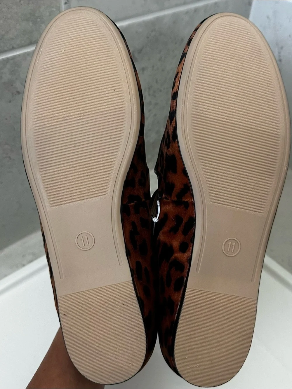 A New Day Women’s Leopard Print Mary Jane Flats Size 11